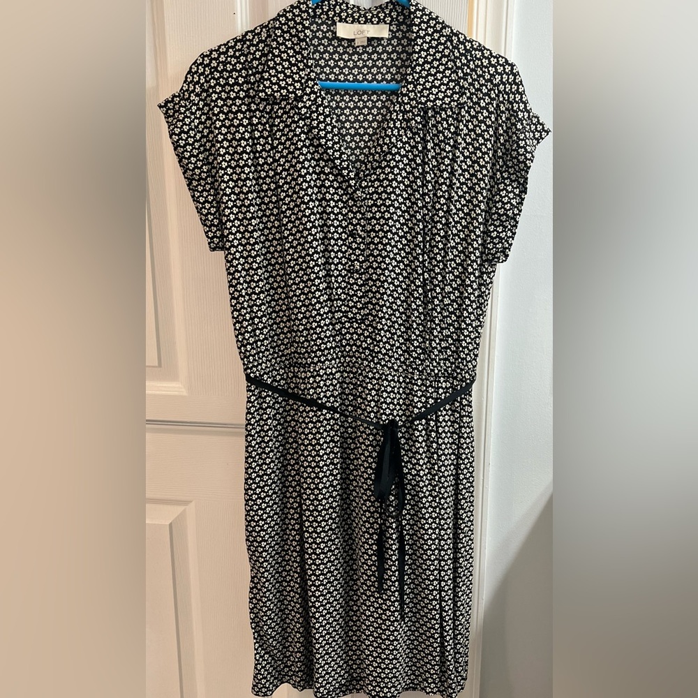 LOFT Size 6 shirt dress. Used but great condition.